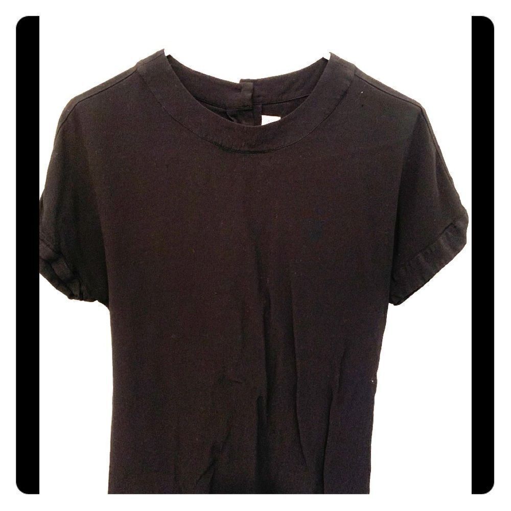 Black Breckinridge rayon short sleeve top size 4